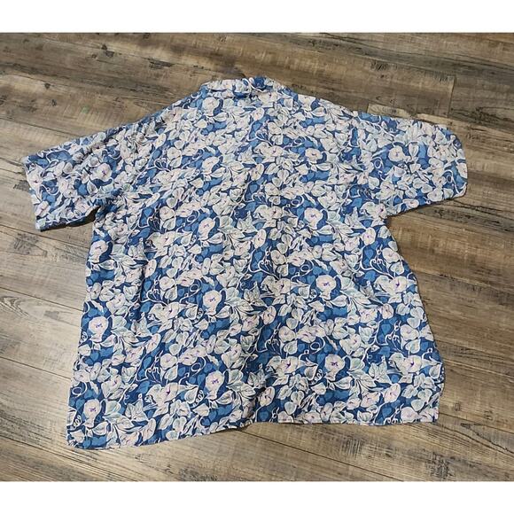 Stunt Collections 100% Silk Button Up Short Sleeve Hawaiian Shirt Men Sz 2X 2137 - Picture 3 of 5